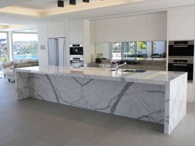 Stunning Calacatta Miel Kitchen